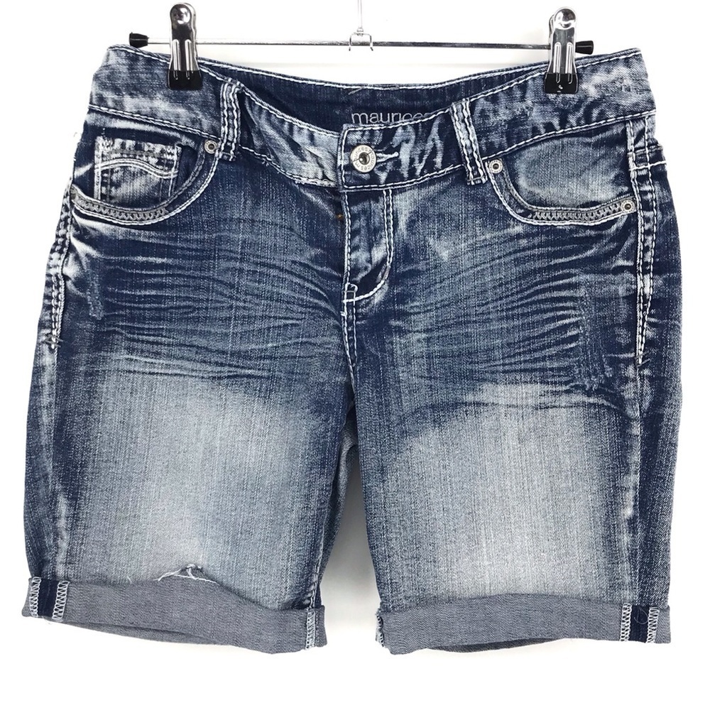 Maurices Rolled Hem Button Flap‎ Pocket Shorts